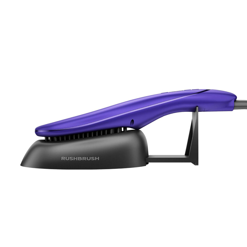 Rush Brush S3  Hair Straightening Brush, Fast Heat Up, Automatic Shut-Off - Purple