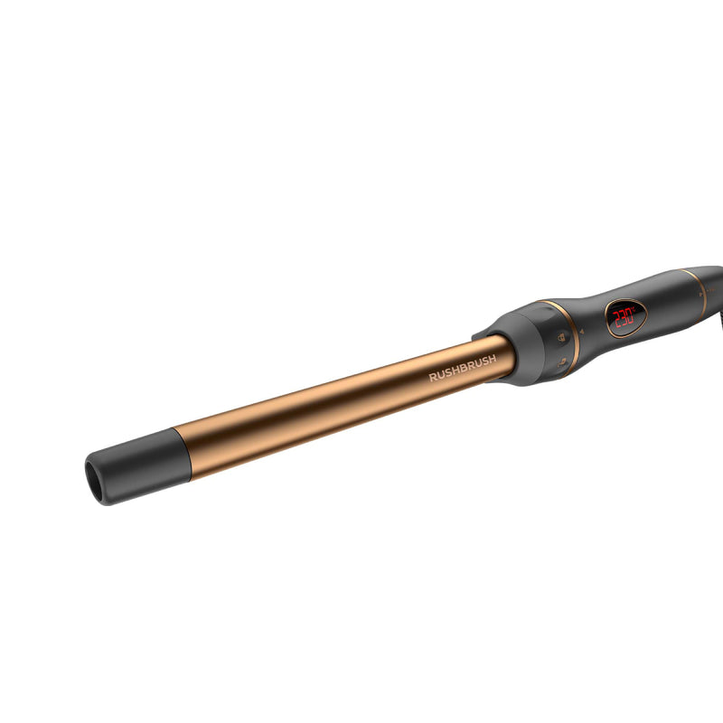 Rush Brush 5 In 1 Spin Curler Rotate The Tail, Create The Hair, PTC Heater For Fast Heat Up - Bronze