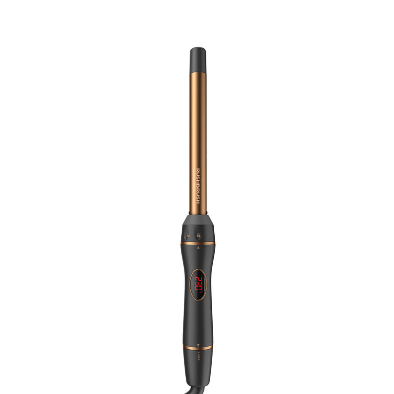 Rush Brush 5 In 1 Spin Curler Rotate The Tail, Create The Hair, PTC Heater For Fast Heat Up - Bronze