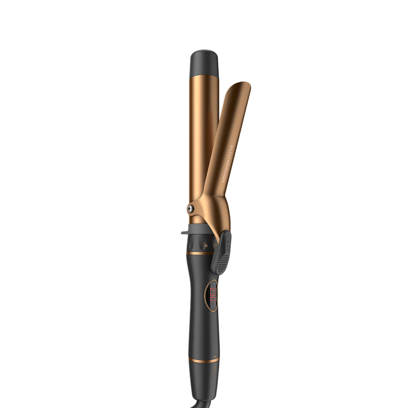 Rush Brush 5 In 1 Spin Curler Rotate The Tail, Create The Hair, PTC Heater For Fast Heat Up - Bronze