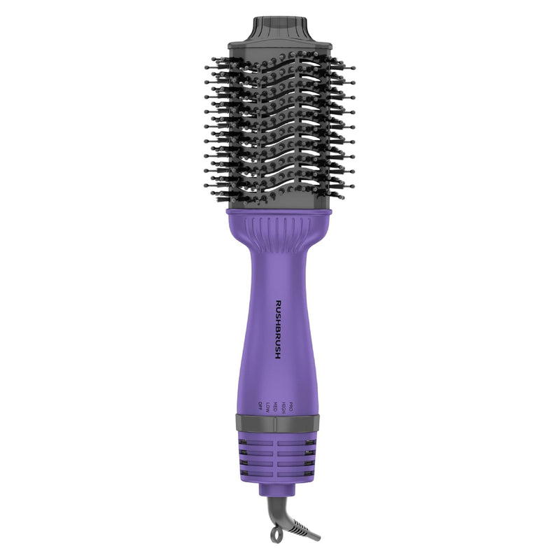 Rush Brush V3 Pro Hair Straightener, 1400W , 3 Speed settings, 4 Temperature - Purple