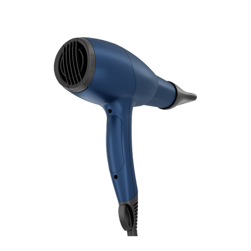 Rush Brush D3 Ultra Hair Dryer with Attachments, 2400 Watt, 3 Temperature - Navy Blue