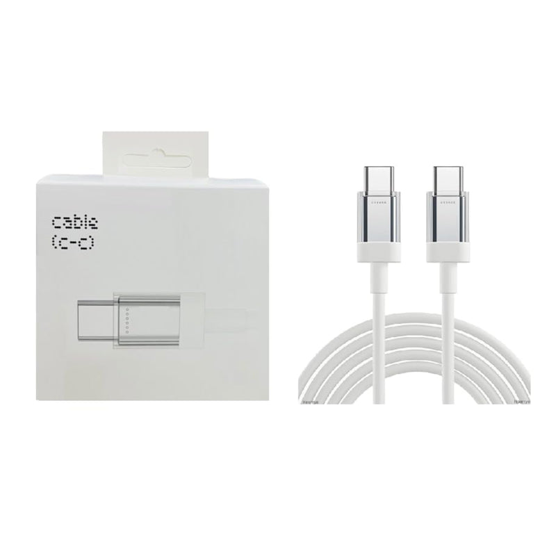 Nothing Cable Type C To Type C Compatible with Camera, Computer, Gaming Console, Mobile, TV, Tablet - White