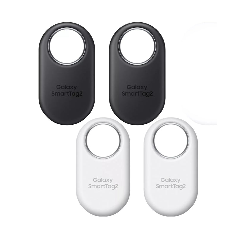 Samsung Galaxy Smart Tag2 Bluetooth Tracker – Black, White – 4 Pack