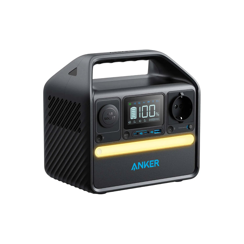 Anker 522 Portable Power Station 320Wh Rechargable Battery - Black