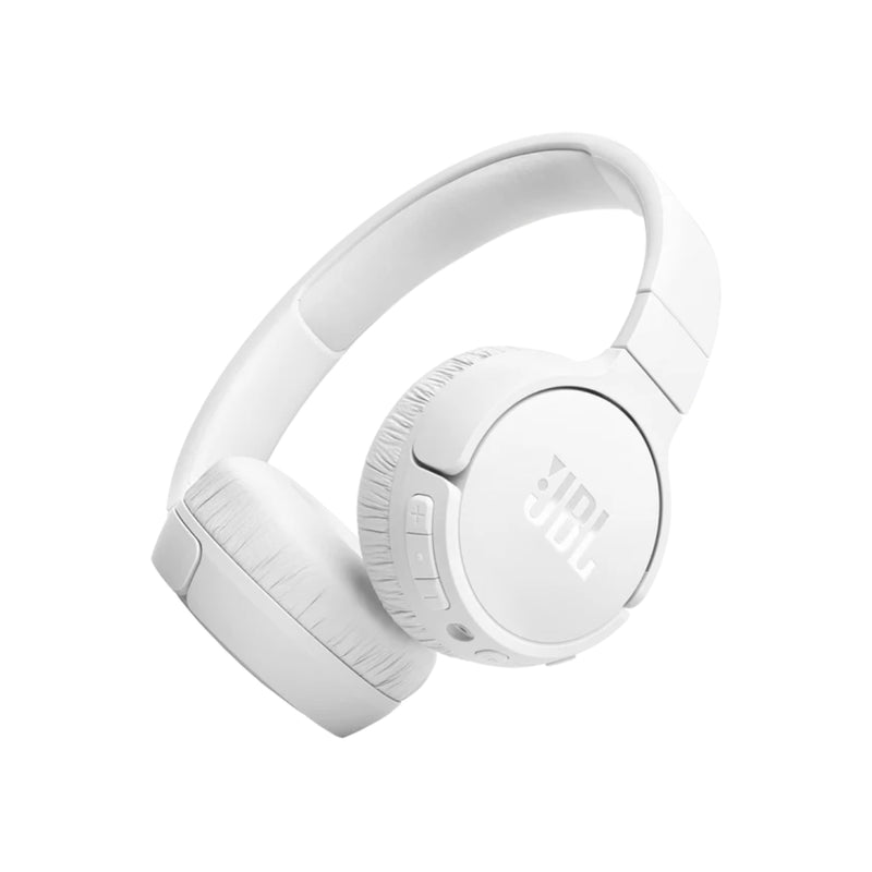 JBL Tune 670NC Wireless On-Ear Headphones With True Adaptive Noise Cancelling - White