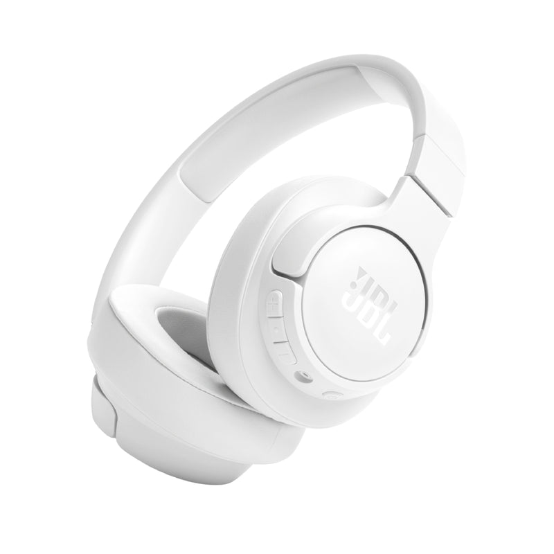 JBL Tune 720BT Wireless Over Ear Headphones with Mic, Pure Bass Sound, Up To 76 Hrs Playtime - White