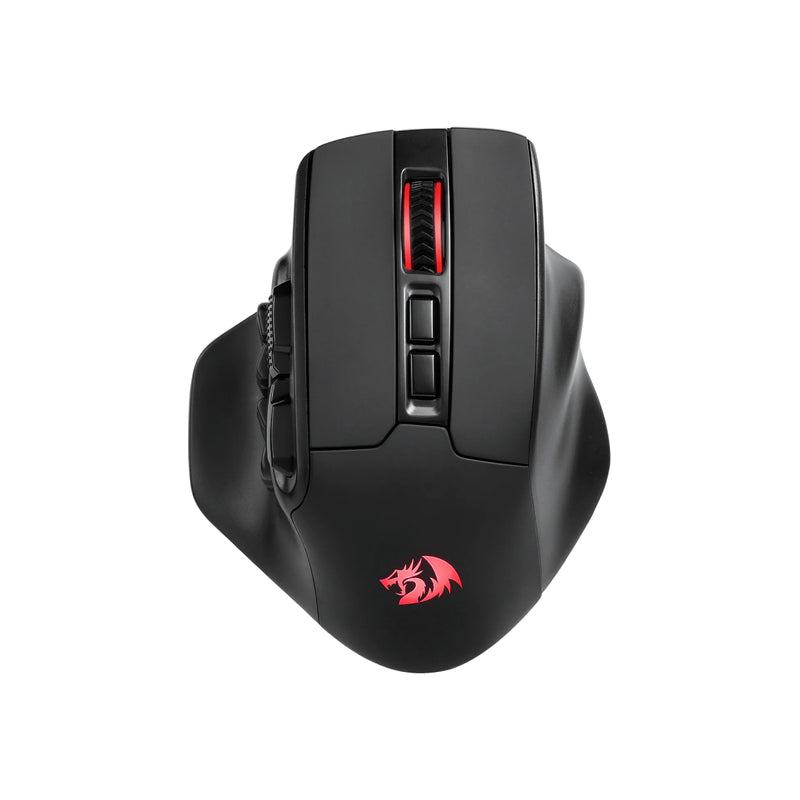 Redragon M811 Aatrox MMO Gaming Mouse, 12,400 DPI 15 Programmable Buttons - Black