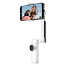 كاميرا Insta360 Flow المستقلة ذات الحركة البطيئة، تتبع التكبير، بطارية تدوم 16 ساعة، شحن USB-C - أبيض 