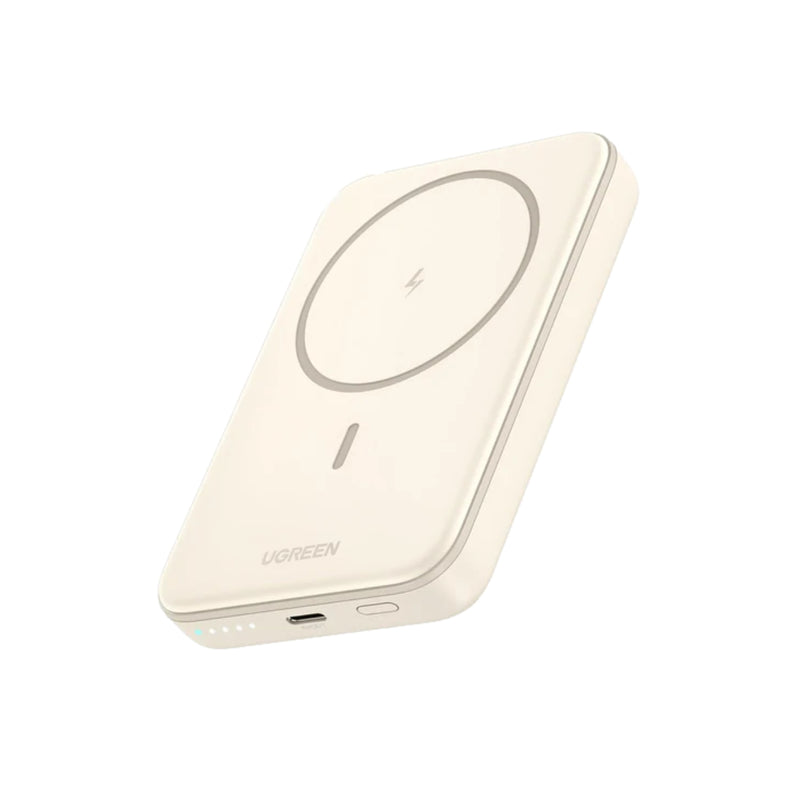 Ugreen 10000mAh  Magnetic Wireless Power Bank 20W - PB561 - Beige