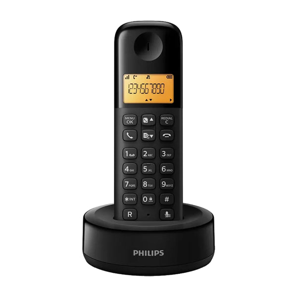 Philips D1601B/63 Cordless Telephone - Black