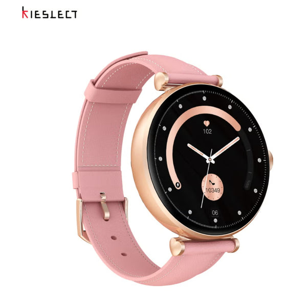 Kieslect Smart watch Pura Reno with 1.19" AMOLED Display , GPS, health tracking modes, and supports Bluetooth calling, (Dual Strap) - Gold