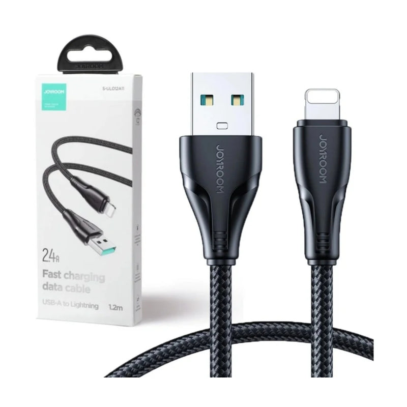 Joyroom Fast Charging Data Cable , USB-A To Lightning , 2.4 A ,1.2M -  S-Ul012A11 - Black