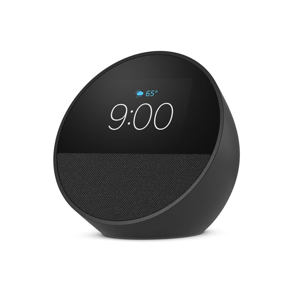 Amazon Echo Spot Smart Alarm Clock 2024 Edition, Add Alexa to Your Nightstand - Black