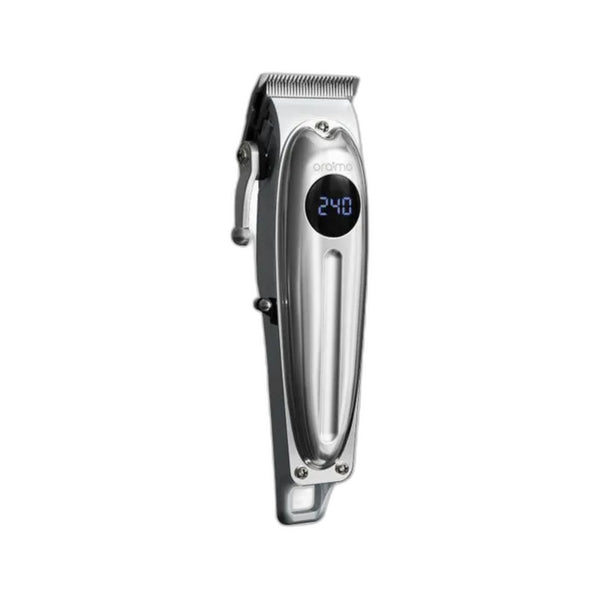 Oraimo Hair Clipper Self-sharpening, Super Powerful Motor, 240-minute Runtime, LED Screen Display - OCL-550 Silver