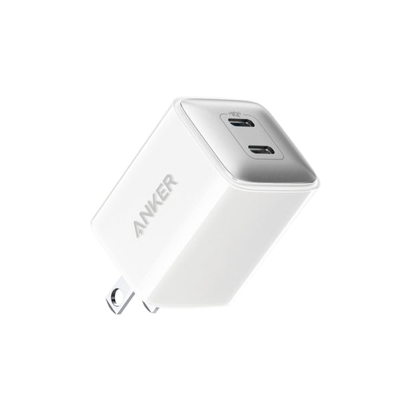 Anker 521 Nano Pro Wall Charger, 40 Watt, 2 Ports - A2038611 - White