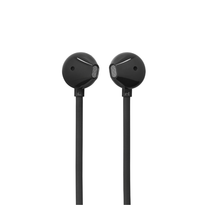 JBL Tune 305C Hi-Res Wired Earbuds with Microphone, Flat Tangle-Free Cable, 3-Button Remote - Black