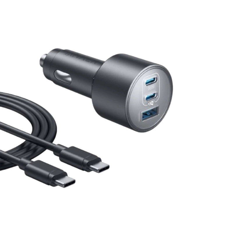 Anker Nano Car Charger 167.5W 3 Ports Fast Charge - B2737HA1 - Black