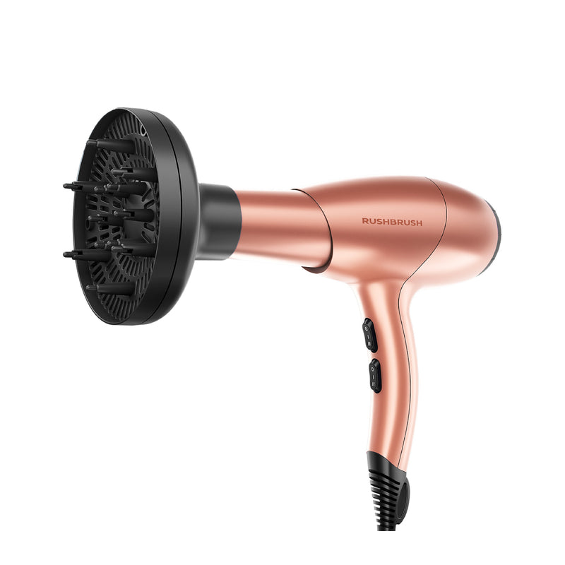 Rush Brush D3 Ultra Dryer 2 Speed Settings, 2400 Watts, Healthy hair, 3 Temperatures  - Rose Gold