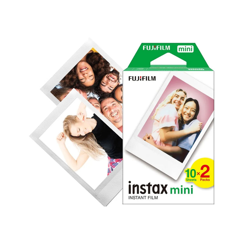 FujiFilm Instax Mini 12 Instant Camera - Clay White +Fujifilm Instax Mini Film 2-Pack (20 Sheets) Gift 🎁