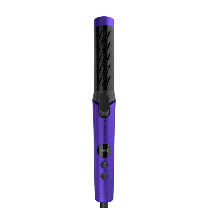 Rush Brush C1 Cool Curler Cool Air System, PTC Heater For Fast Heat Up, Automatic Shut-Off - Purple