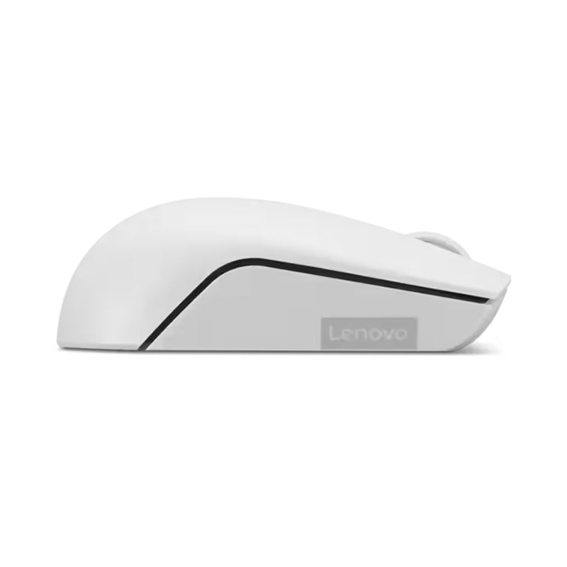 Lenovo 300 Wireless Compact Mouse, Optical sensor with 1000 DPI resolution, Compact and portable design - Cloud Gray