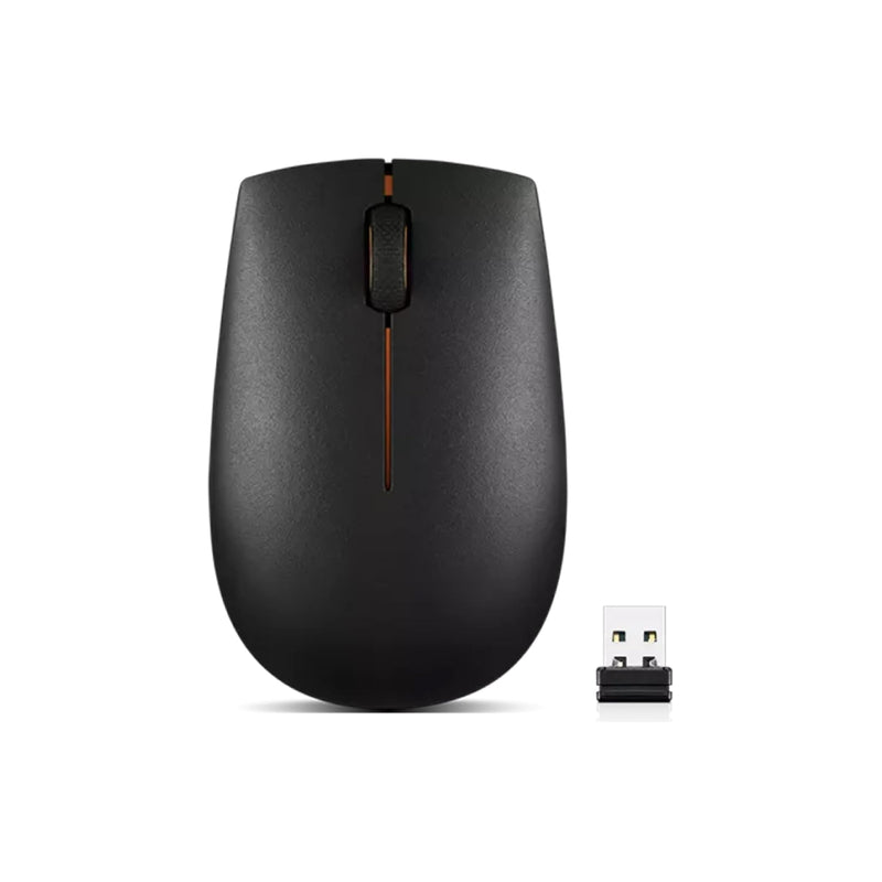 Lenovo 300 Wireless Compact Mouse Compact Mouse, Optical sensor with 1000 DPI resolution, Compact and portable design - Black