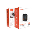 بورودو موزع متعدد المنافذ سوبر هب، 2 منفذ USB-C / 4 منافذ USB-A، 3 أمتار - أسود 