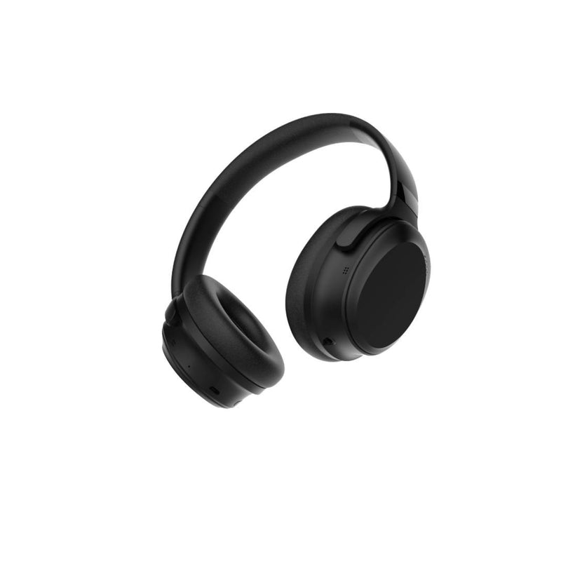 Powerology Noise Cancellation Headphone with 30H Working Time and ANC Active - Black