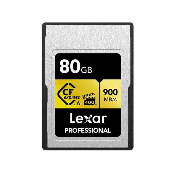 Lexar Professional 80GB CFexpress Type A 900MB/s-800MB/s Gold (LCAGOLD080G-RNENG) -