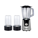 خلاط ميديا تيك 3 في 1 600 واط (MT-B18) - فضي/أسود 