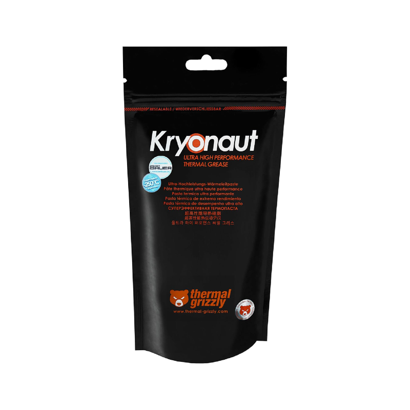 Thermal Grizzly Kryonaut 12.5 W/m · K 1 g thermal grease (-200 to 350 ° C) - Black
