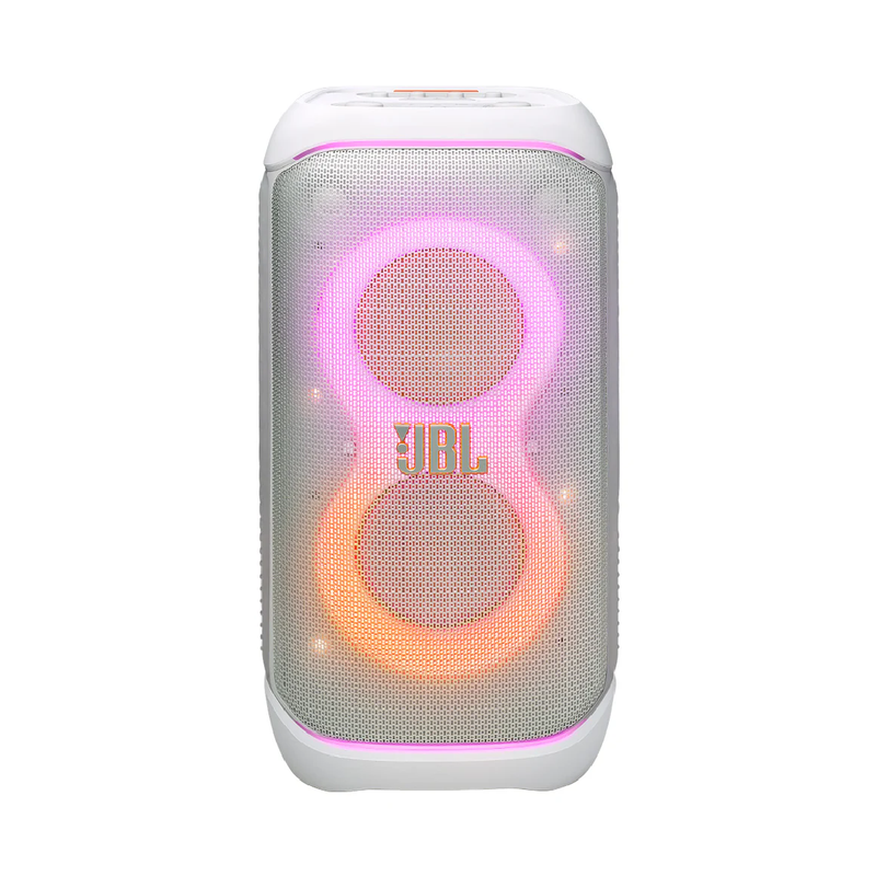 JBL Partybox Stage 320 Portable Party Speaker with Wheels - White