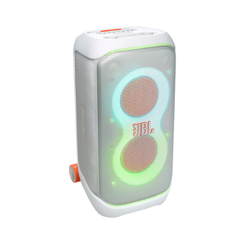 JBL Partybox Stage 320 Portable Party Speaker with Wheels - White