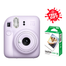 FujiFilm Instax Mini 12 Instant Camera - Lilac Purple + Fujifilm Instax Mini Film 1-Pack (10 Sheets) Gift 🎁