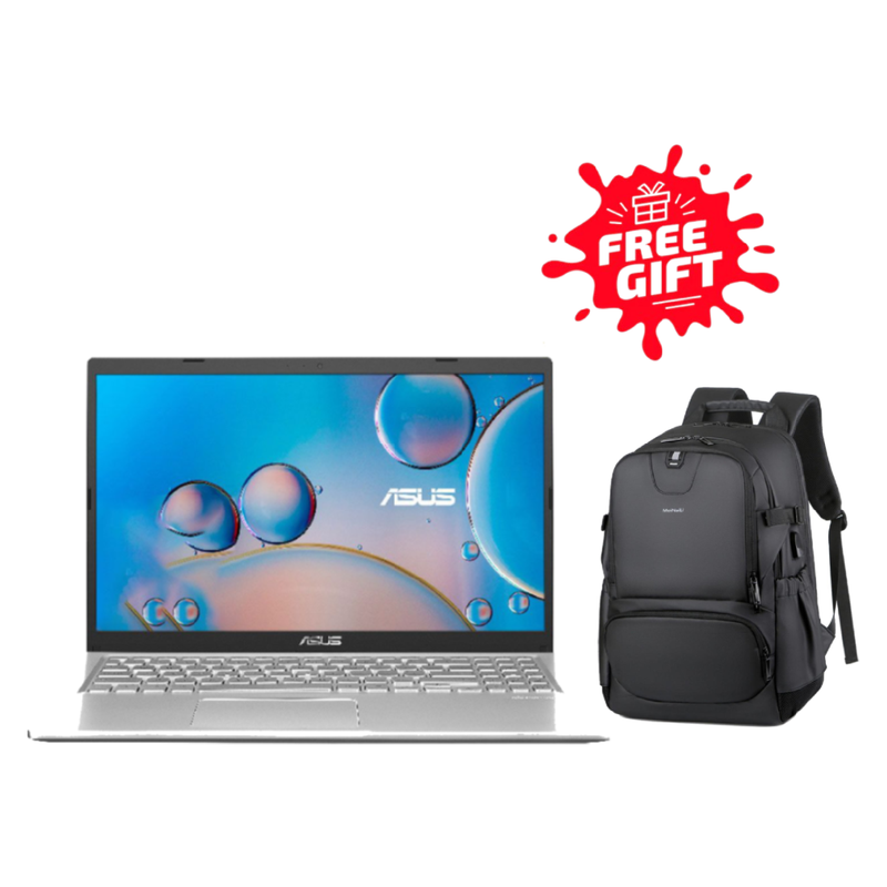 لابتوب أسوس فيفوبوك X515، معالج إنتل كور i3 1115G4، ذاكرة وصول عشوائي (RAM) سعة 4 جيجابايت، قرص SSD سعة 256 جيجابايت، معالج رسومات إنتل UHD، شاشة 15.6 بوصة عالية الوضوح - رمادي فاتح + حقيبة ظهر من مينالي، هدية لابتوب🎁