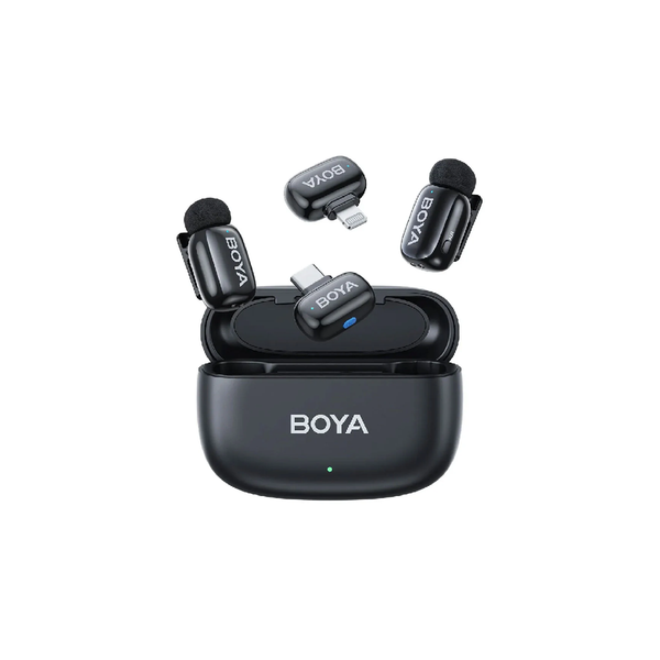 Boya Mini-12 2.4GHz Ultra-Mini Wireless Microphone - Black