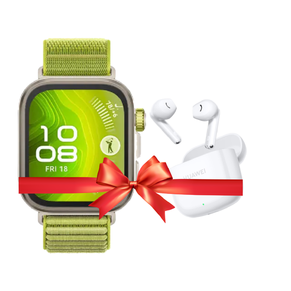 HUAWEI WATCH FIT 4 Pro 1.82" Bluetooth Smartwatch ECG Health Monitor HarmonyOS - Green + Huawei Freebuds SE 2 Gift 🎁