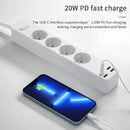 Wiwu Power Strip USB-C *1 + USB-A*3 - 20w - White