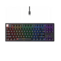 Havit 87-Key Gaming Mechanical Keyboard, Blue Switch, RGB Backlit, USB Wired - Black