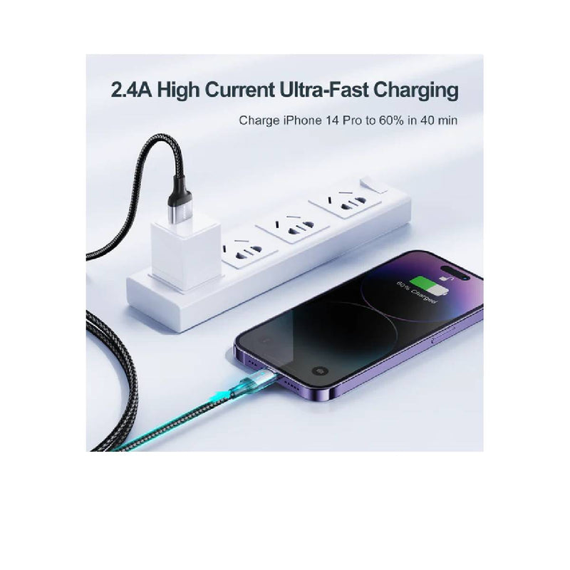 Joyroom Fast Charging Data Cable 1.2m Type-USB-A to Lightning -Black