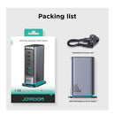 Joyroom GaN 4 Type-C + 2 USB-A 6 IN 1 Charger Station, 6 Ports, 65 Watt, Dark Grey JR-TCM02