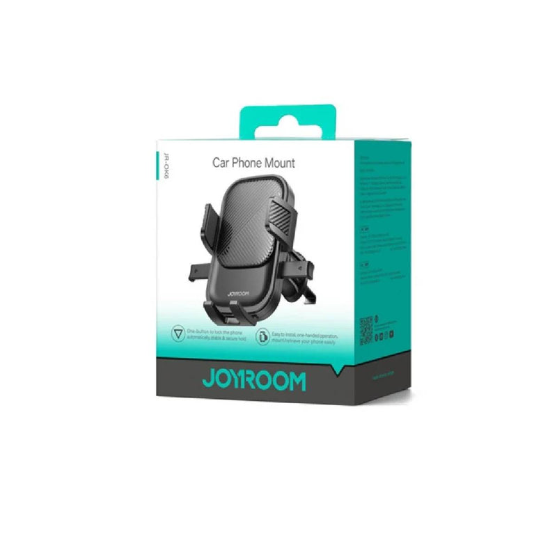 JOYROOM Car Phone Mount holder, Soft silicone pads ensure a gentle grip on your phone while preventing scratches - Black