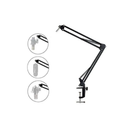 ماونو اي ار ام ذراع ميكروفون جاهز للتشغيل، حامل ذراع مقص احترافي للاستخدام في الاستوديو والبث - أسود 