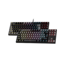 لوحة مفاتيح الألعاب Fantech ATOM TKL MK876 ميكانيكية RGB - مفتاح أزرق - مقاس TKL - أغطية مفاتيح حقن مزدوجة