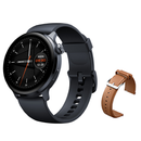  ميبرو لايت 2 ساعة ، شاشة أموليد 1.3 بوصة، مكالمات بلوتوث، 60 وضعًا - سوار مزدوج أسود وبراون