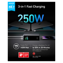 أنكر برايم باور بانك للشحن السريع 27,650 مللي أمبير/ساعة 250 وات - رمادي