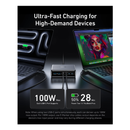 أنكر سوبر شحن سطح المكتب متعددة المنافذ 200 واط، 6 منافذ جان - أسود