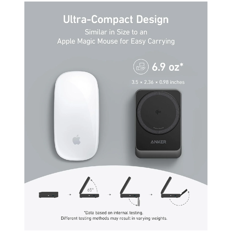 Anker MagGO Wireless Charging Station 3in1, 15W Max - Black