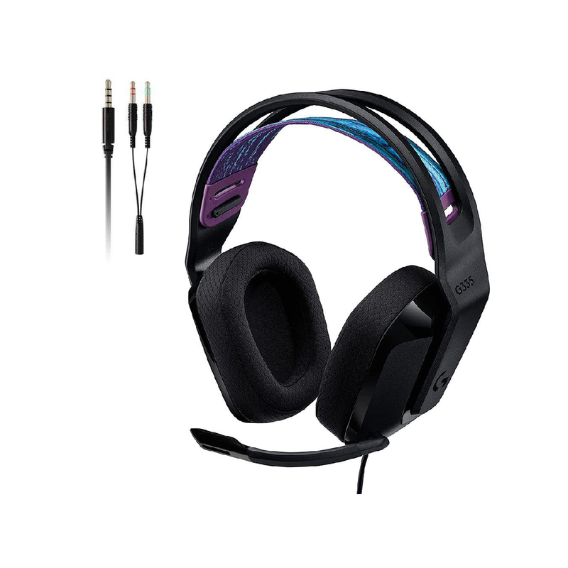 Logitech G335 Wired Gaming Headset - 981-000977 - Black